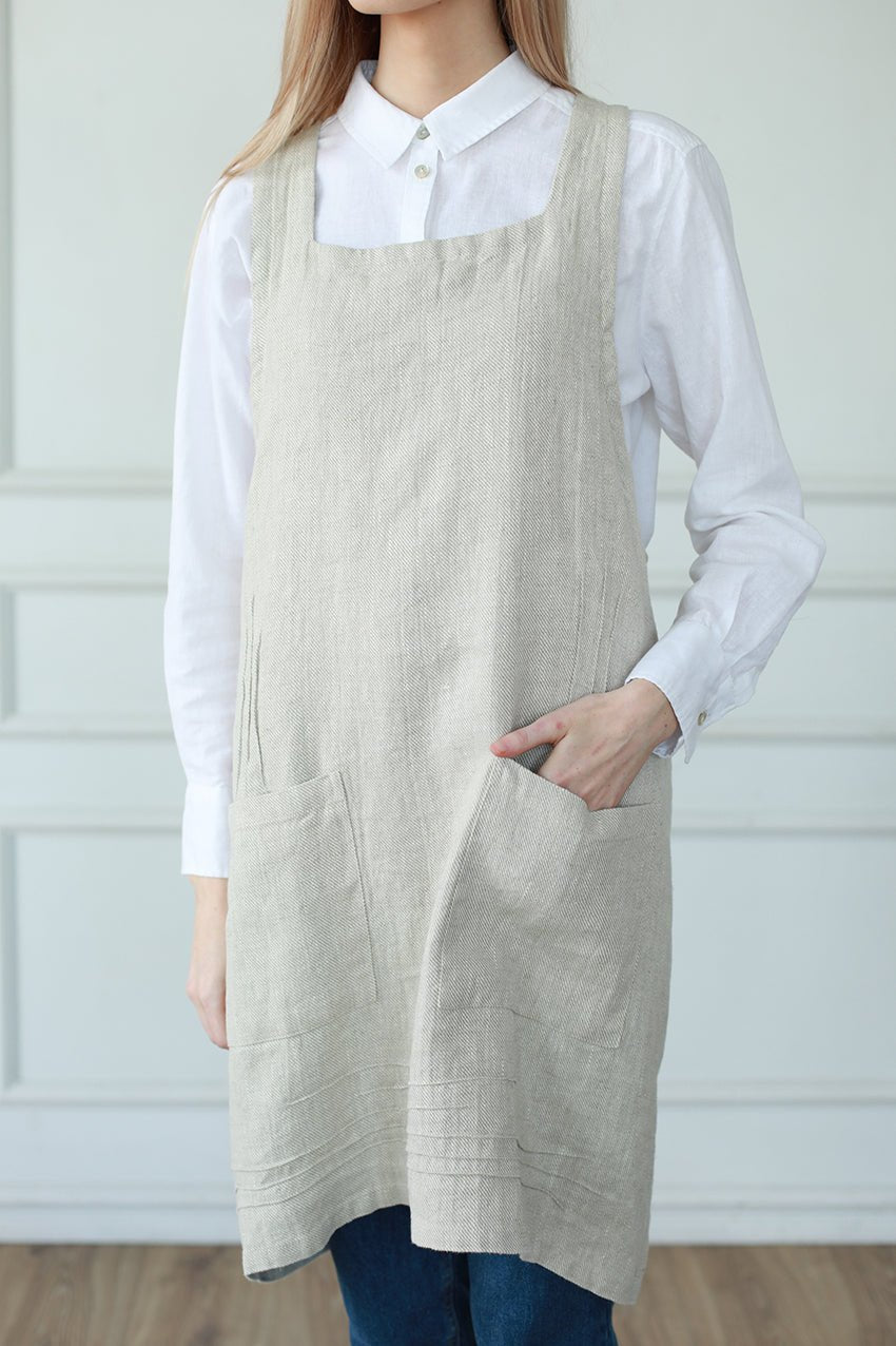 Cuisine Linen Apron - Velora Luxury Fashion