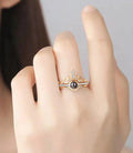 Custom Pet Photo Tiara Crown Ring - Velora Luxury Fashion
