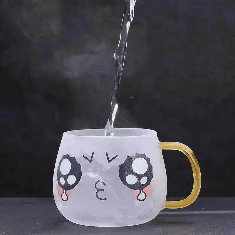 Cute Glass Expression Coffee Cup Mug - Velora