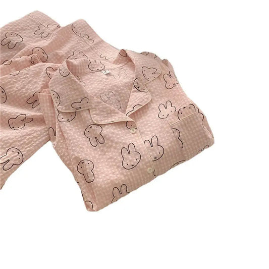 Cute Rabbit Pajamas For Women Sweet Long Sleeve Cardigan Suit EX-STOCK Canada