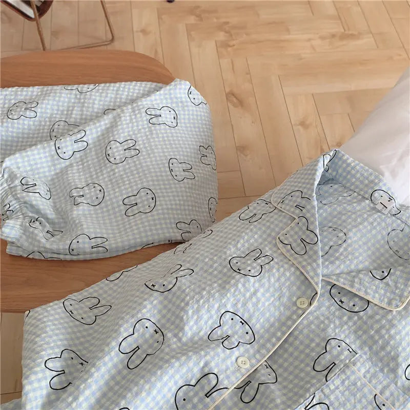 Cute Rabbit Pajamas For Women Sweet Long Sleeve Cardigan Suit EX-STOCK Canada