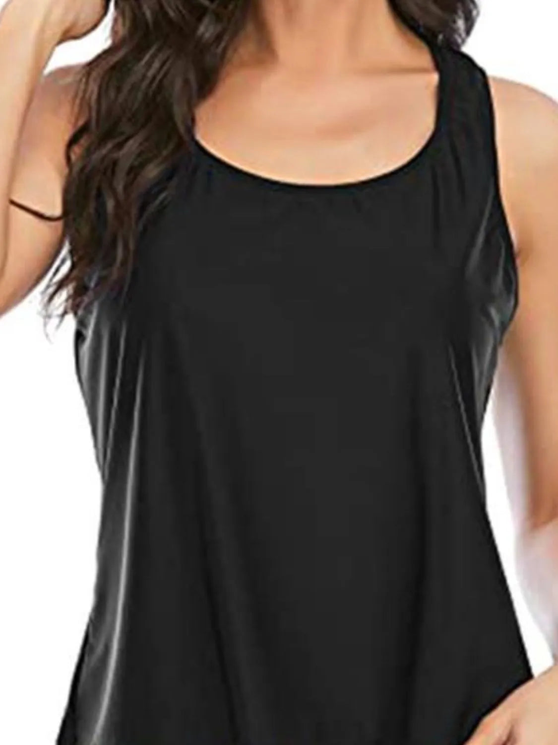 Cutout Printed Round Neck Three-Piece Swim Set - Velora Luxury Fashion