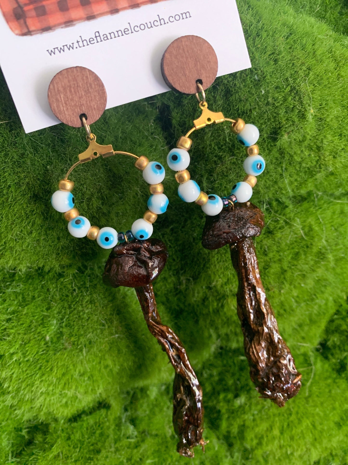 Wild Ontario Mushrooms Earrings www.Shopthatapp.com