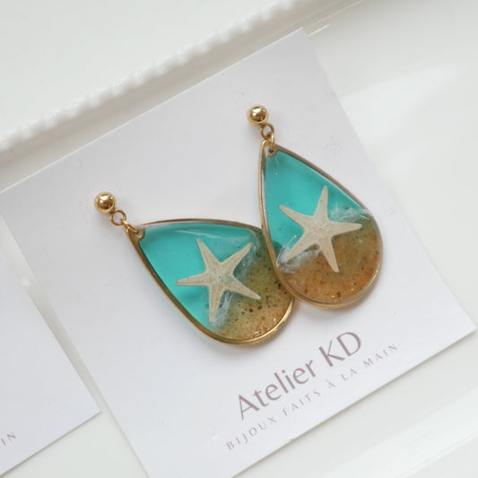 Boucles d'oreilles Stella xxl- goute - Velora