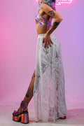 Swan White Skirt - Velora Luxury Fashion