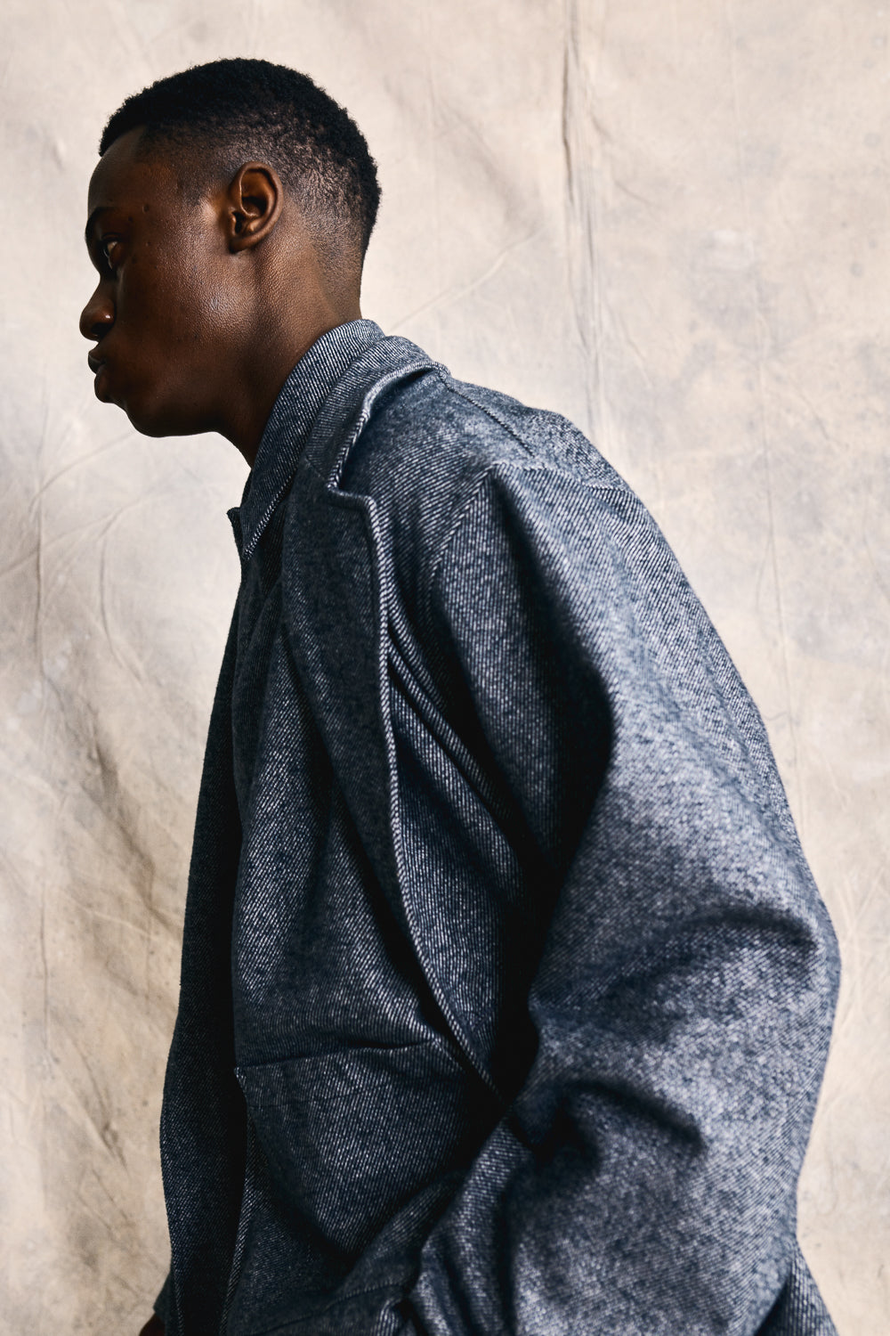 Relaxed Overcoat - Mixed Grey Devlyn van Loon