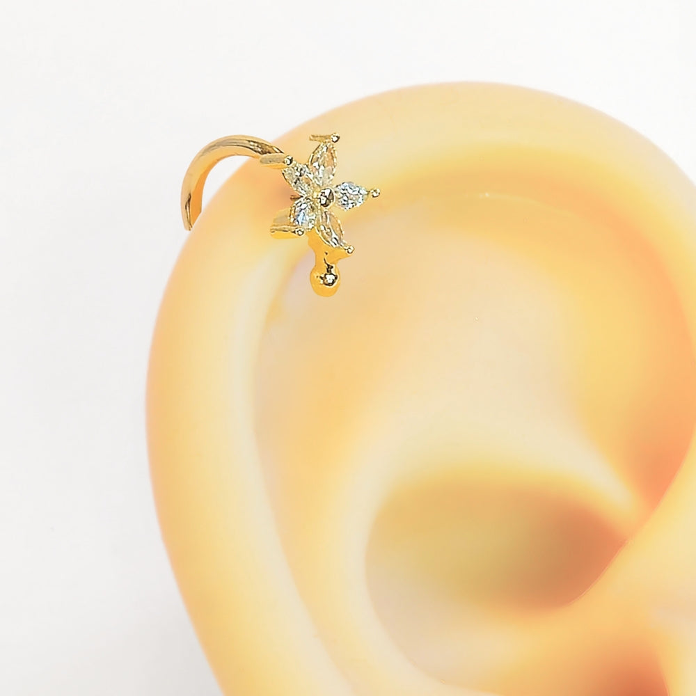Star Flower Ear Cuff - Velora