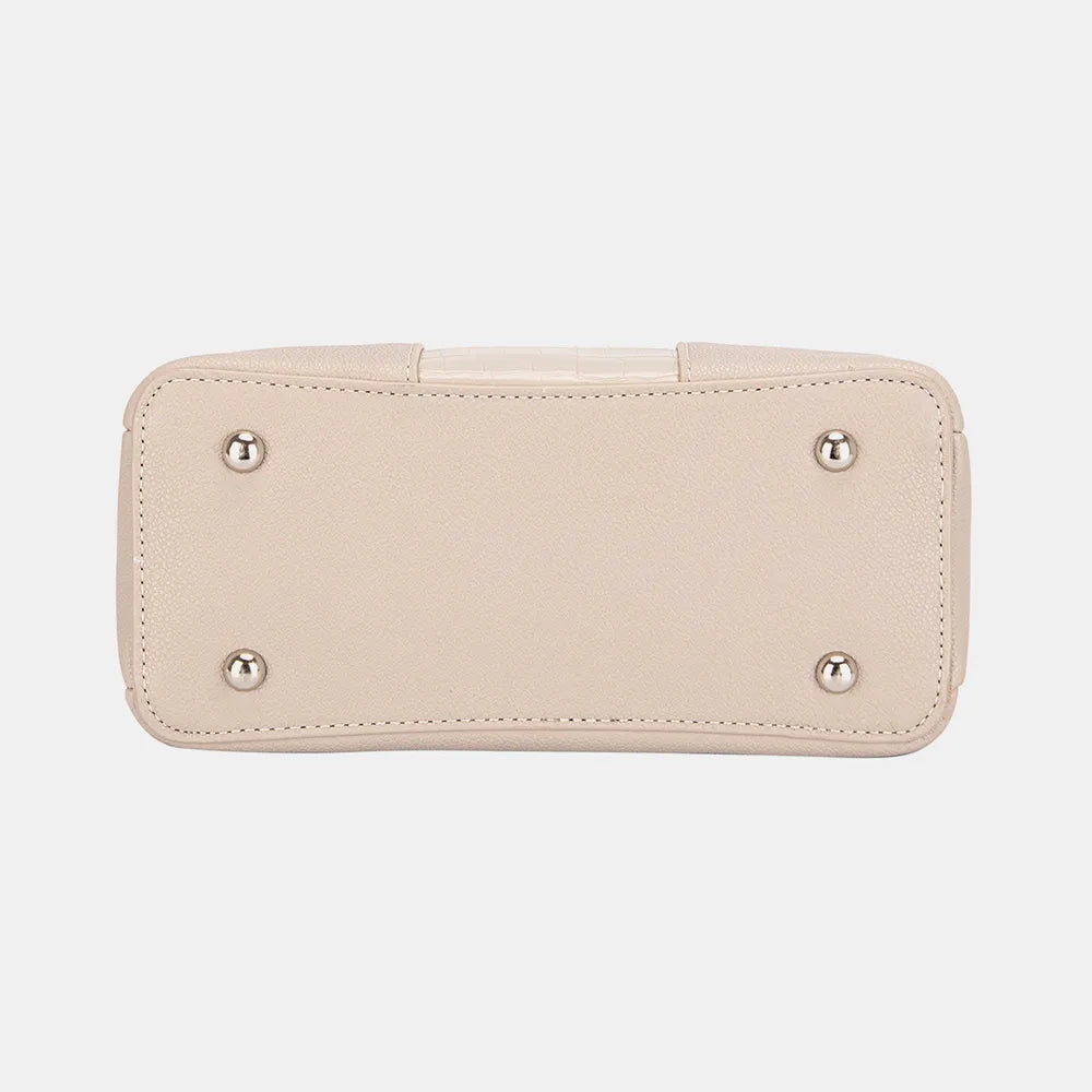 David Jones PU Leather Crossbody Bag - Velora Luxury Fashion