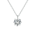 Dazzling 0.8ct Moissanite Sterling Silver Pendant Necklace - Velora Luxury Fashion