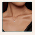 Dazzling 0.8ct Moissanite Sterling Silver Pendant Necklace - Velora Luxury Fashion