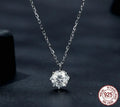 Dazzling 0.8ct Moissanite Sterling Silver Pendant Necklace - Velora Luxury Fashion