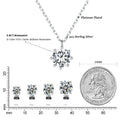 Dazzling 0.8ct Moissanite Sterling Silver Pendant Necklace - Velora Luxury Fashion