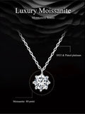 Dazzling 0.8ct Moissanite Sterling Silver Pendant Necklace - Velora Luxury Fashion