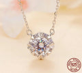 Dazzling Diamond Alternative: 1ct Moissanite Sterling Silver Pendant Necklace - Velora Luxury Fashion