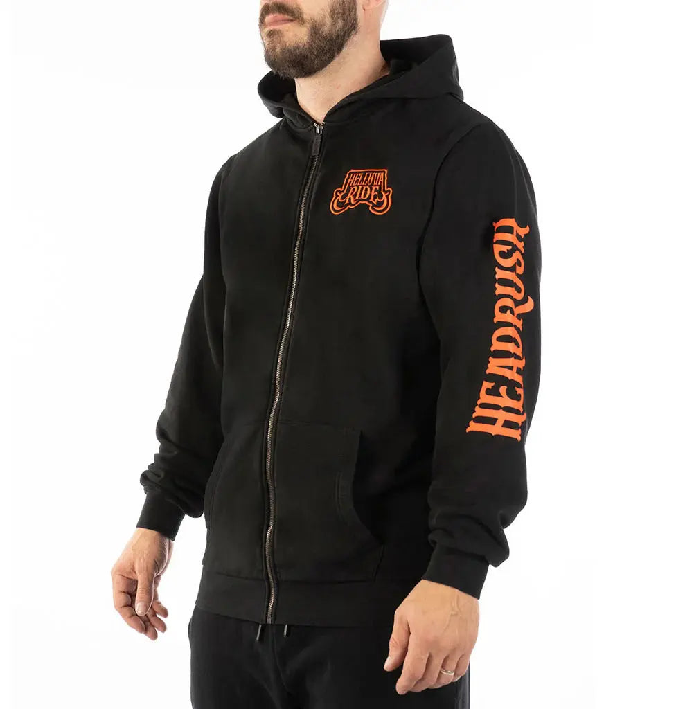 Death Ride Zip Up Hoodie - Velora Luxury Fashion