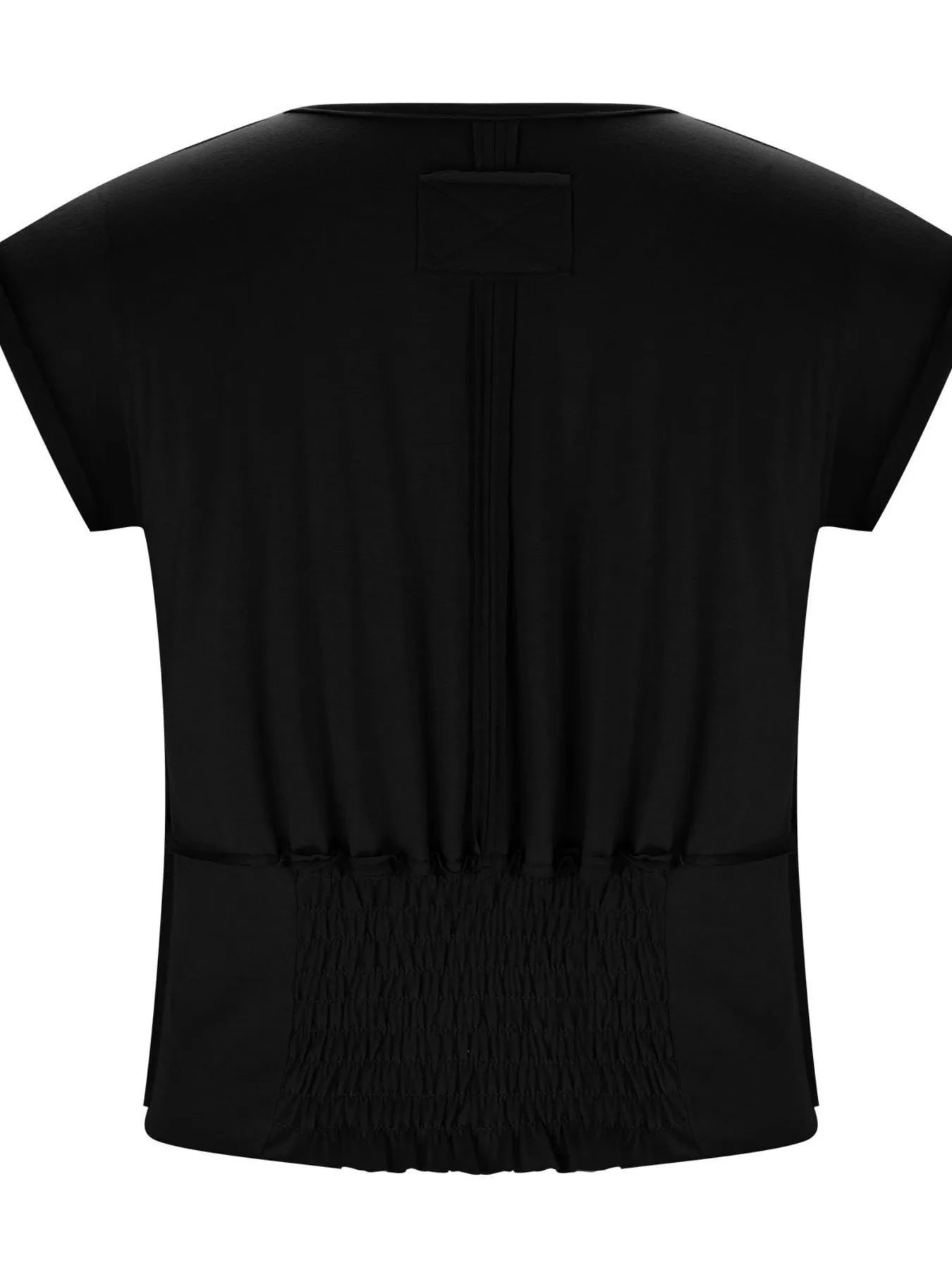 Deep V-Neck Cropped T-Shirt - Velora Luxury Fashion