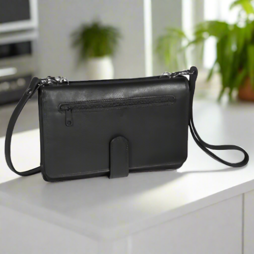 Derek Alexander Deluxe Leather Organizer Clutch Purse - Velora Luxury Fashion