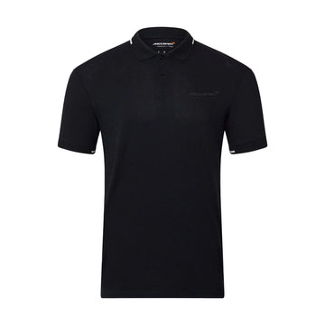 McLaren F1 Mens Core Essentials Small Logo Polo Shirt Black