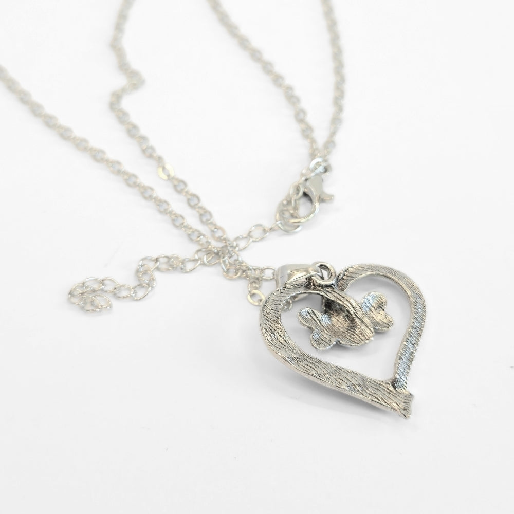 Heart & Bone Necklace - Velora