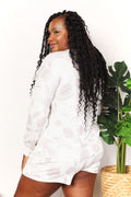 Double Take Floral Long Sleeve Top and Shorts Loungewear Set - Velora Luxury Fashion
