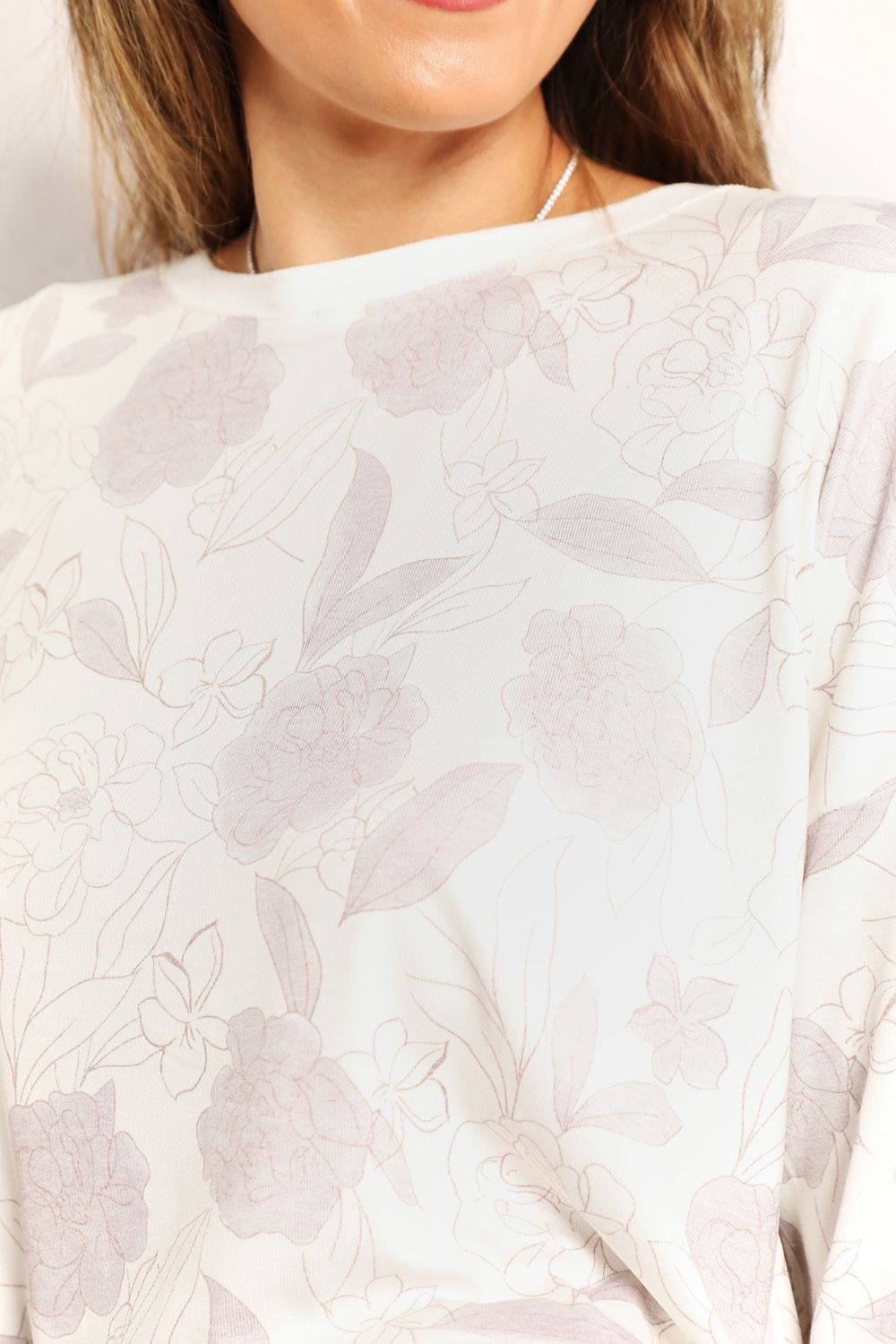 Double Take Floral Long Sleeve Top and Shorts Loungewear Set - Velora Luxury Fashion