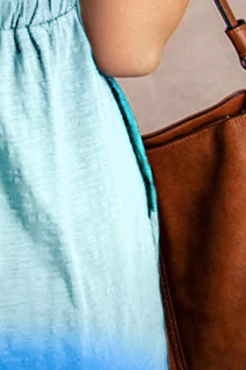 Double Take Scoop Neck Buttoned Sleeveless Magic Dress with Pockets - Velora Luxury Fashion