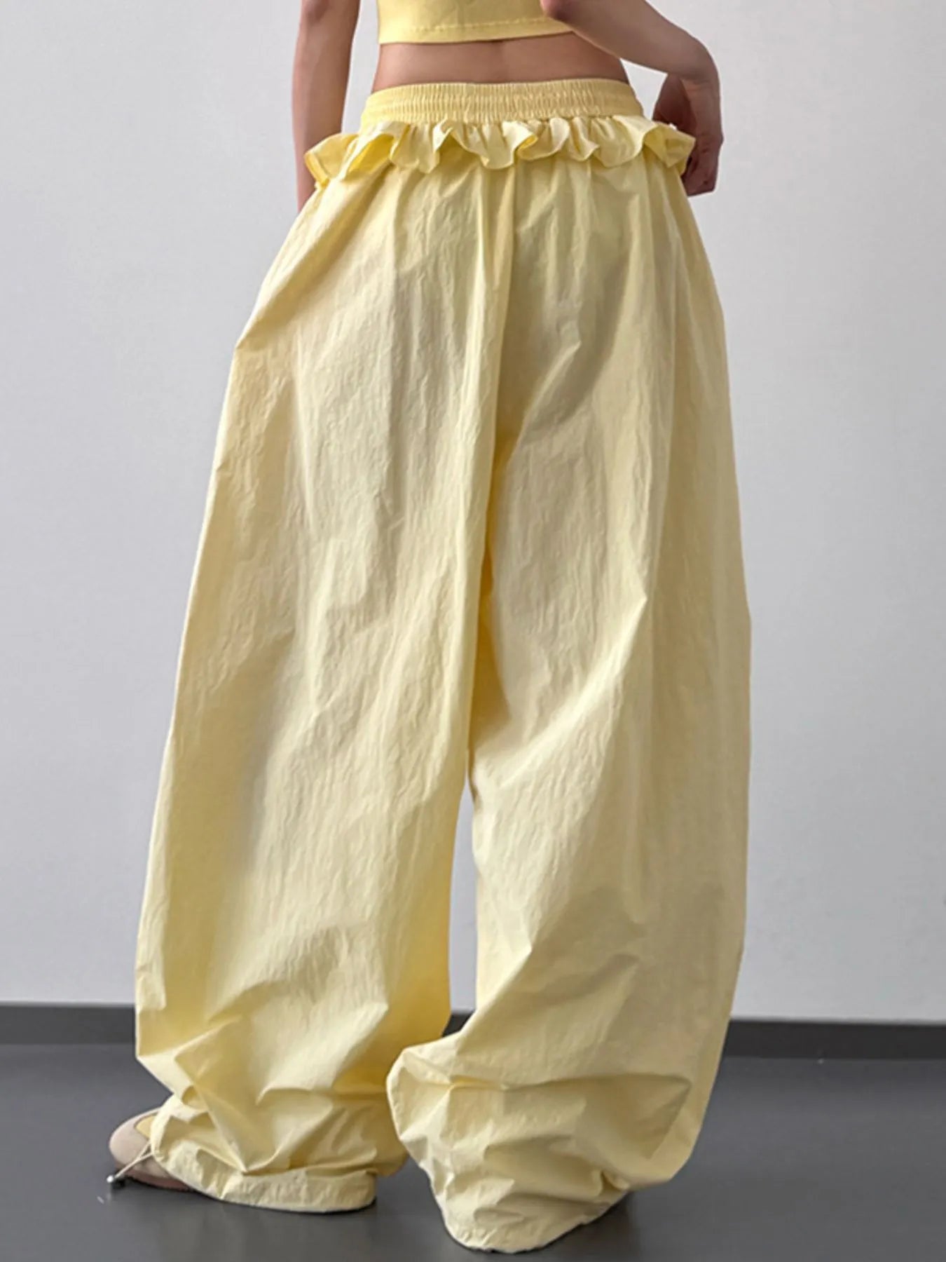 Drawstring Wide Leg Pants - Velora Luxury Fashion