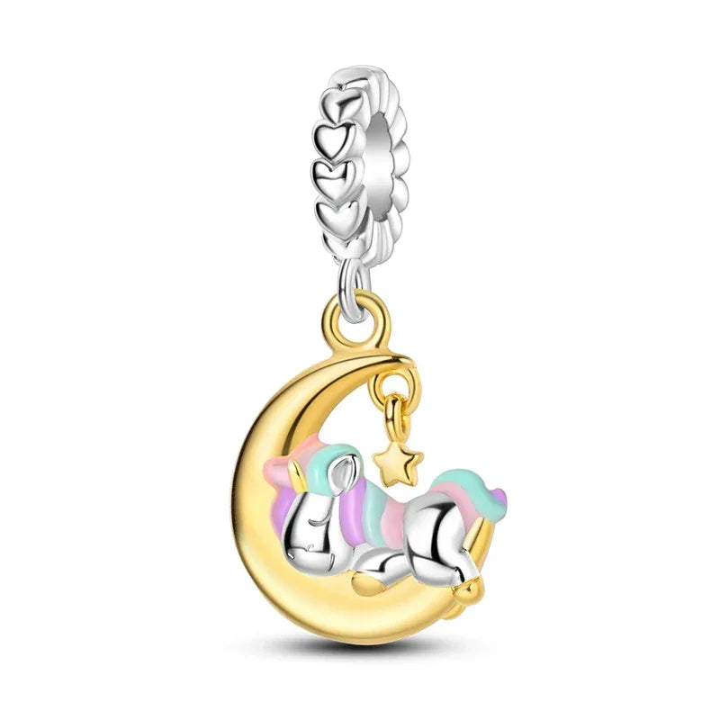 Dreamy Unicorn Sterling Silver Charm - Velora Luxury Fashion