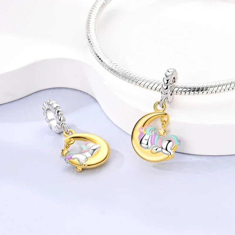 Dreamy Unicorn Sterling Silver Charm - Velora Luxury Fashion