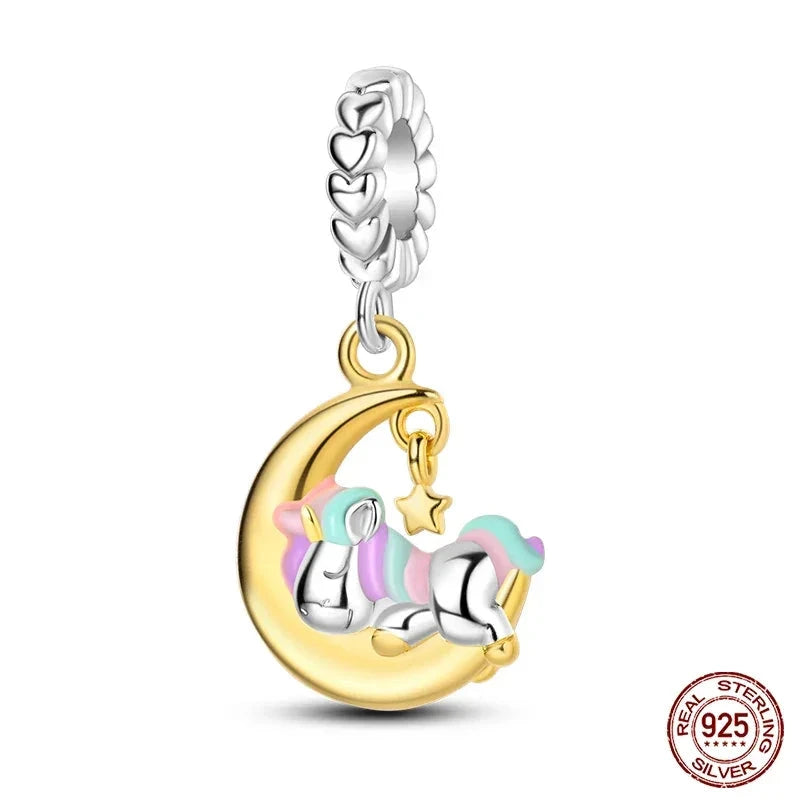 Dreamy Unicorn Sterling Silver Charm - Velora Luxury Fashion