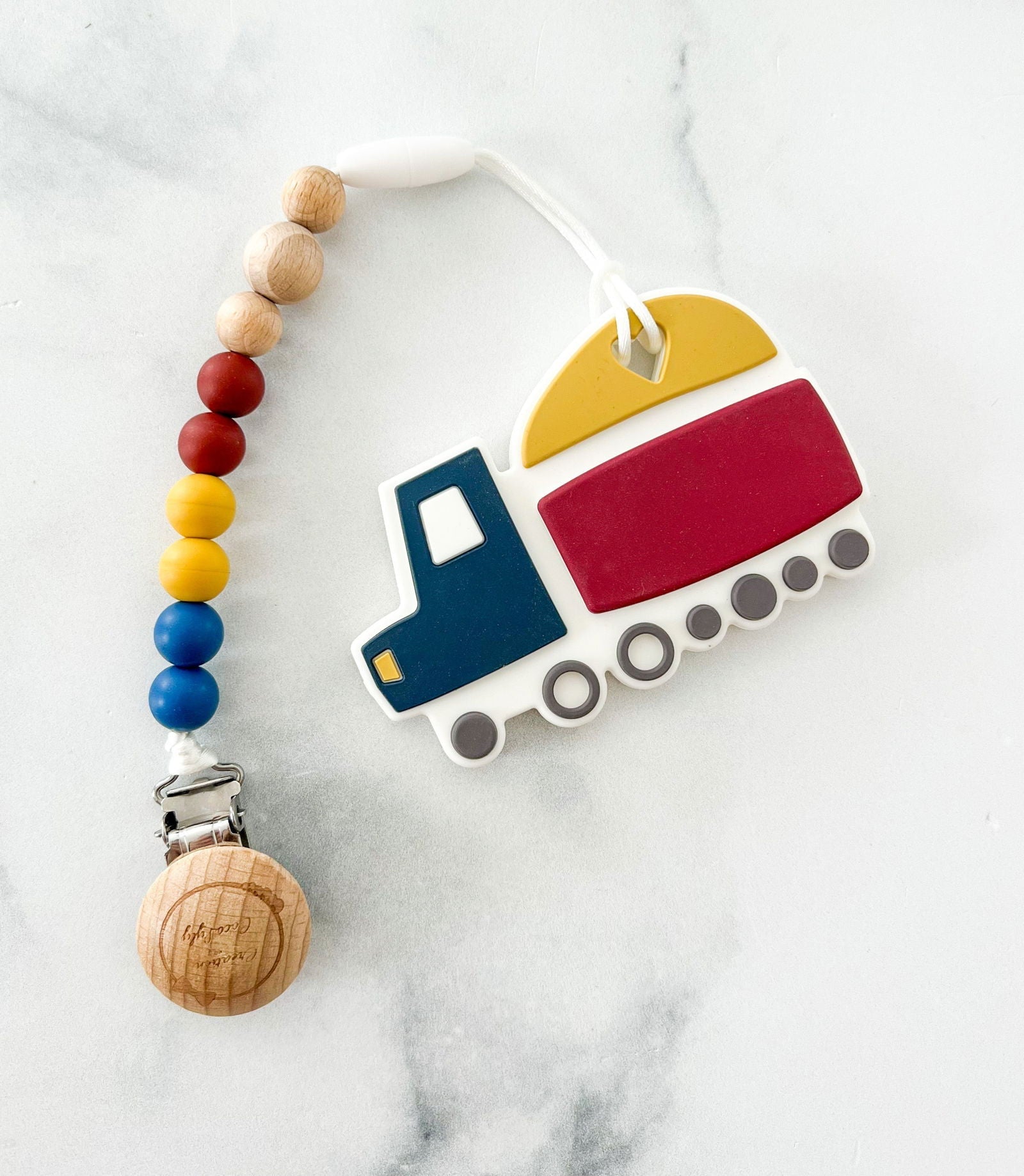 Duo attache suce et jouet de dentition camion - Velora Luxury Fashion