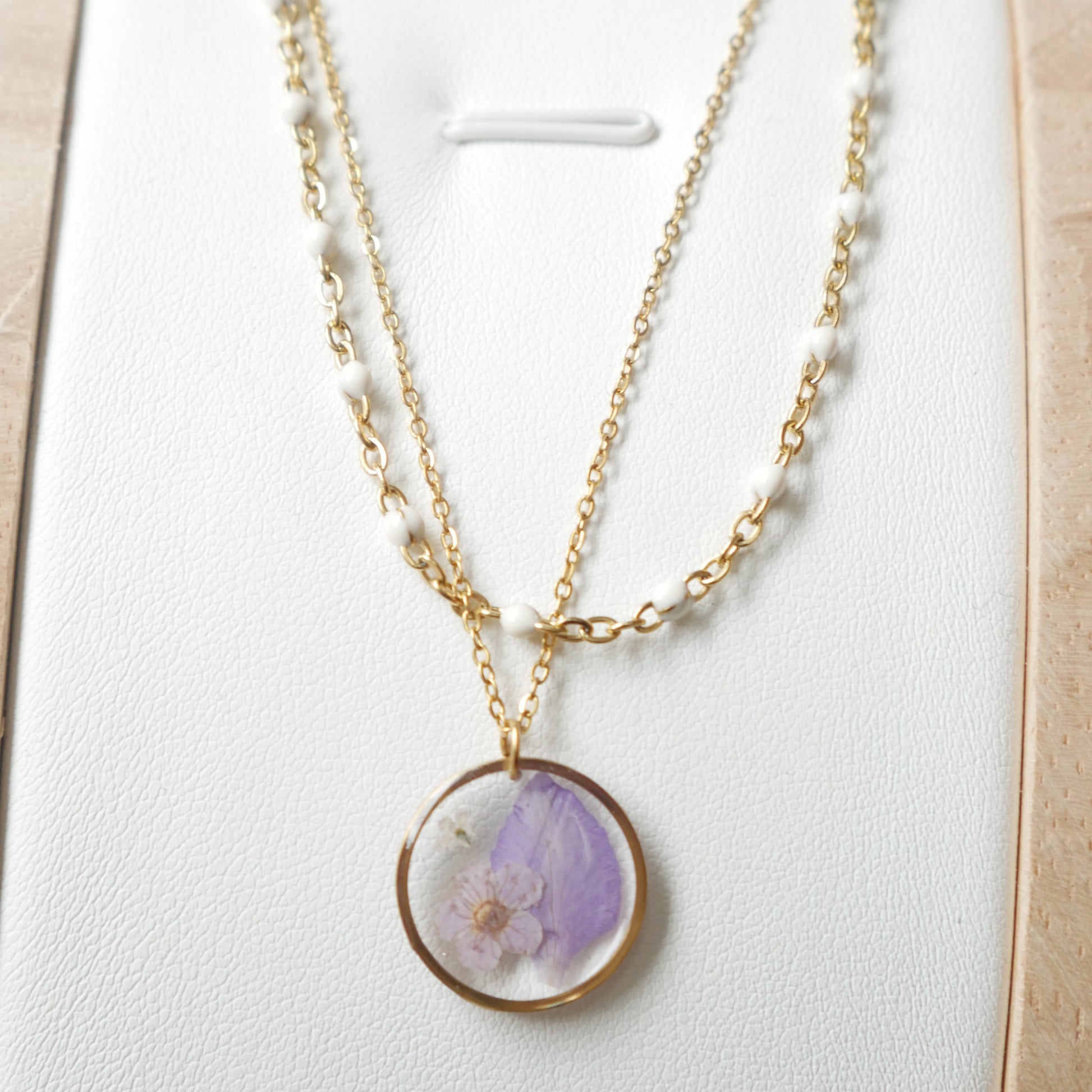 Collier double chaîne Léa - (moyen 15mm) - Velora