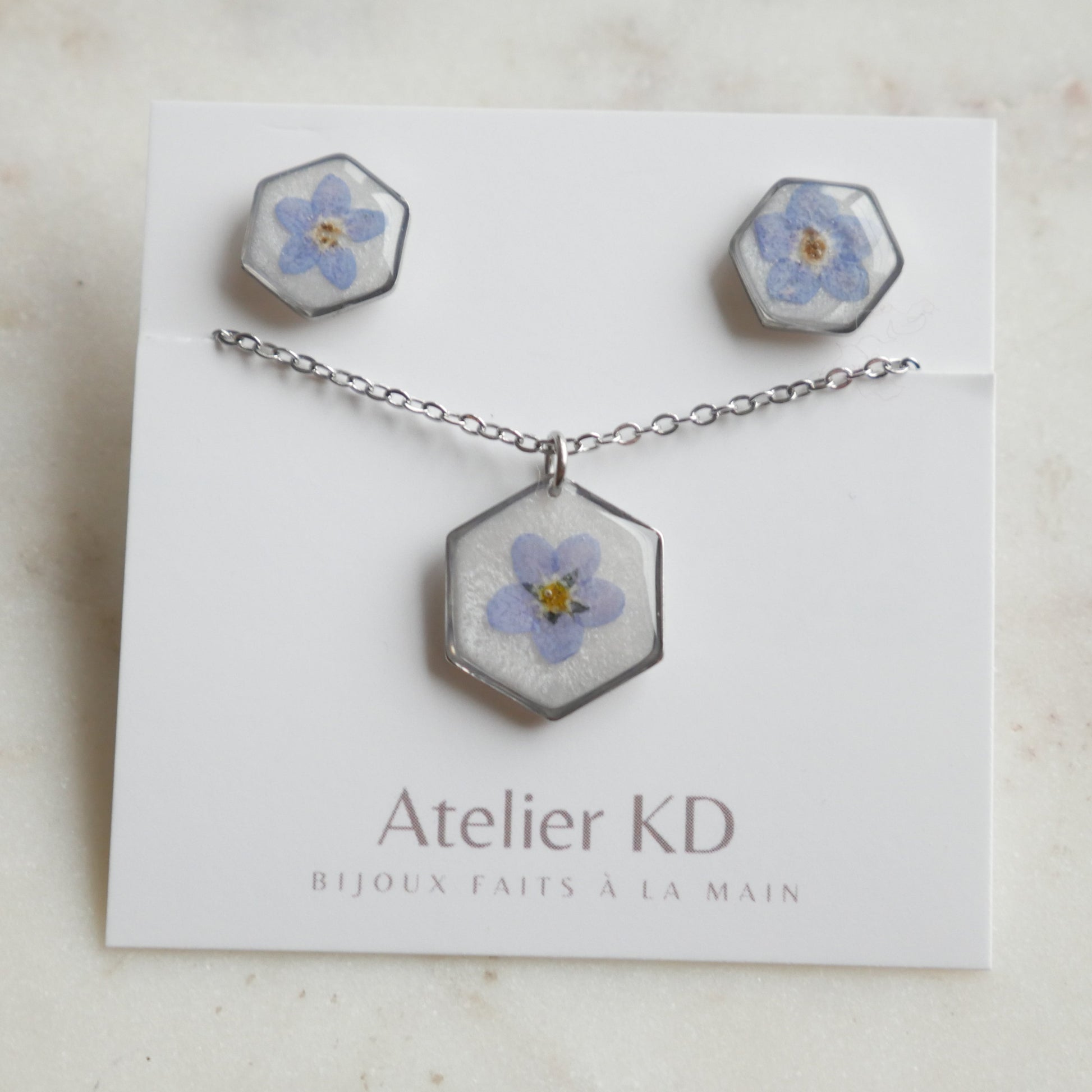 Parure Myosotis - hexa (petit) - Velora