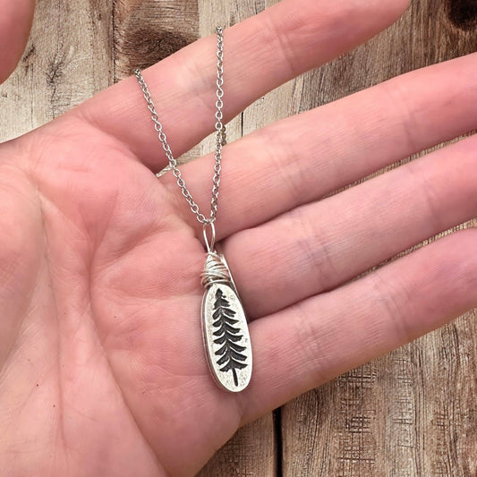 Wire Wrapped Tree Necklace - Velora