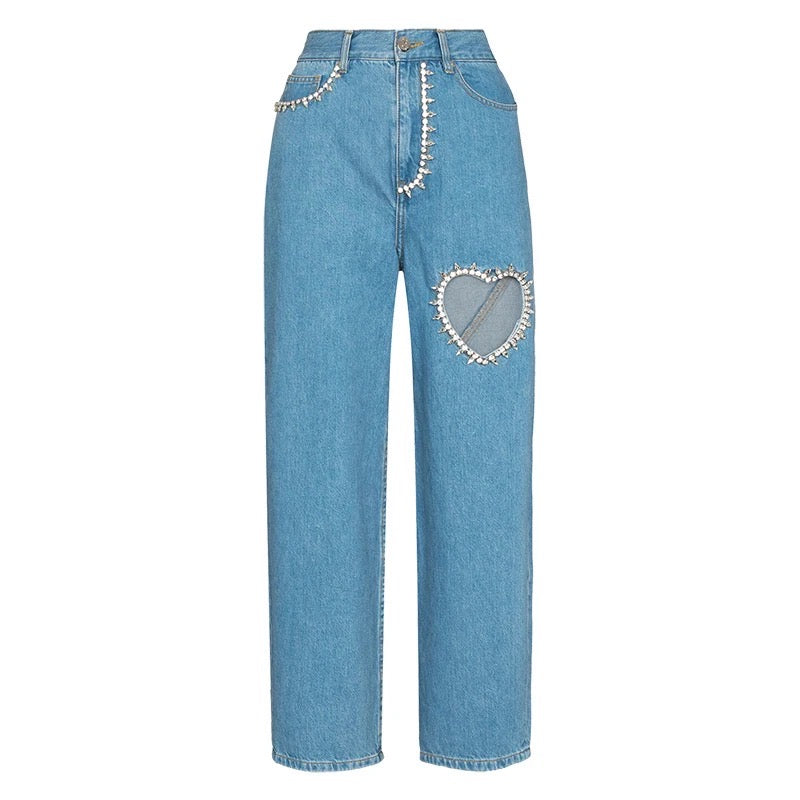 Blue Heart Jeans