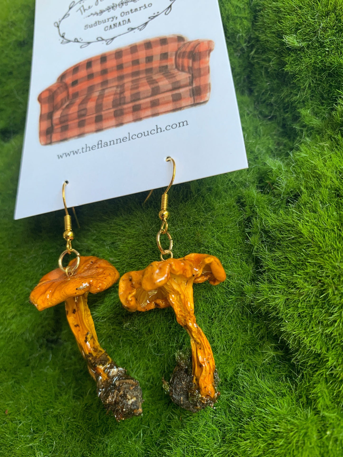 Wild Ontario Mushrooms Earrings www.Shopthatapp.com