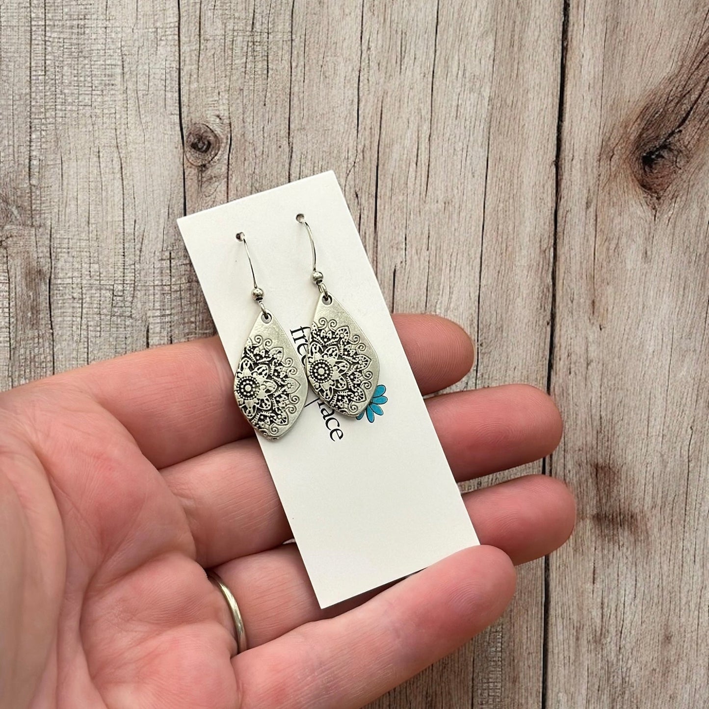 Mandala Hook Earrings - Velora