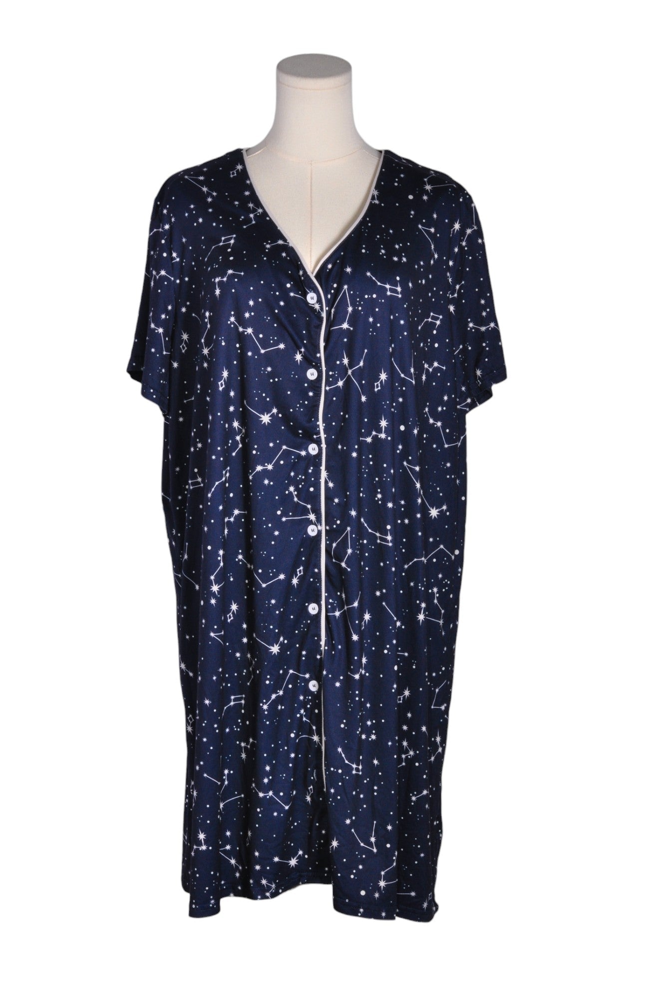 EKOUAER Women Night Wear Regular fit in Blue - XXL - Velora Luxury Fashion