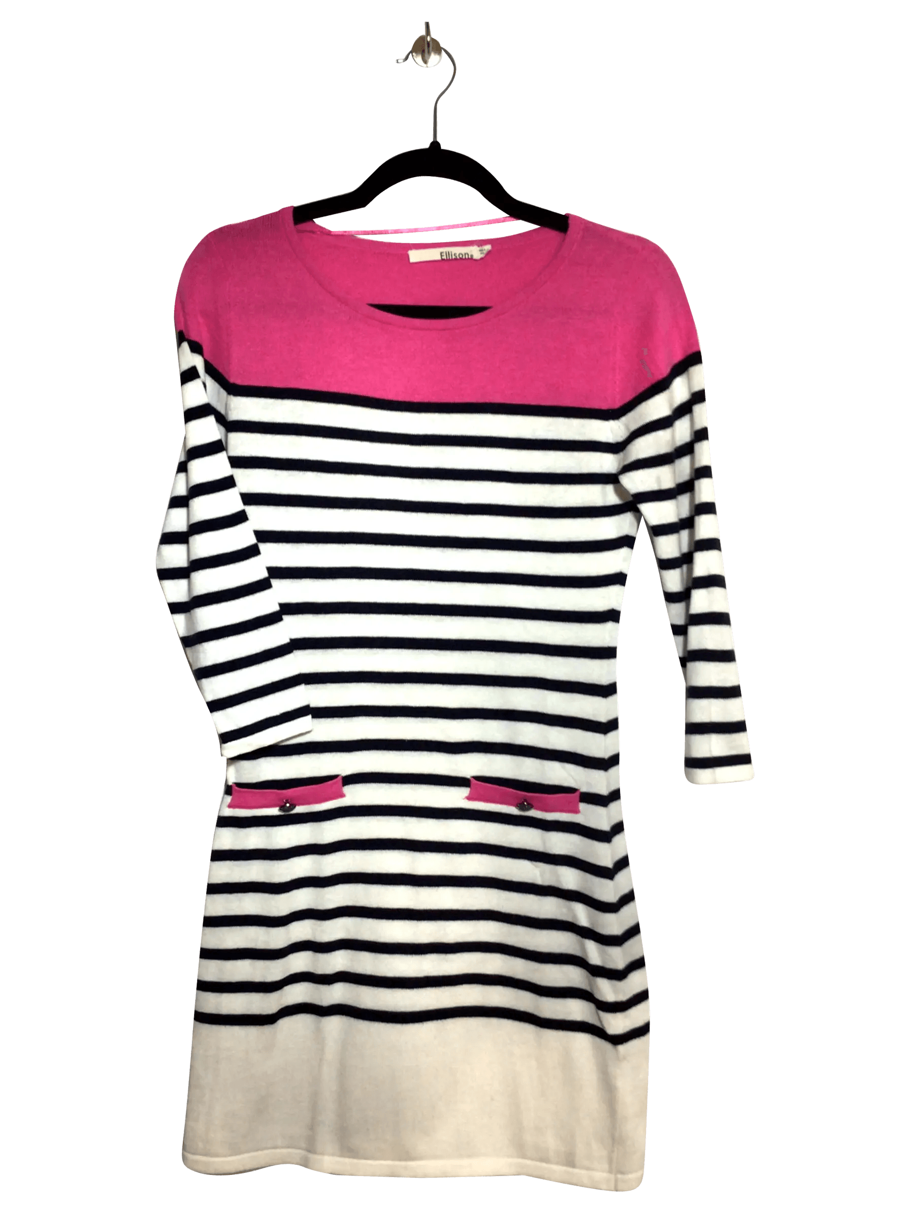 ELLISON Regular fit Midi Dress in White - S - Velora