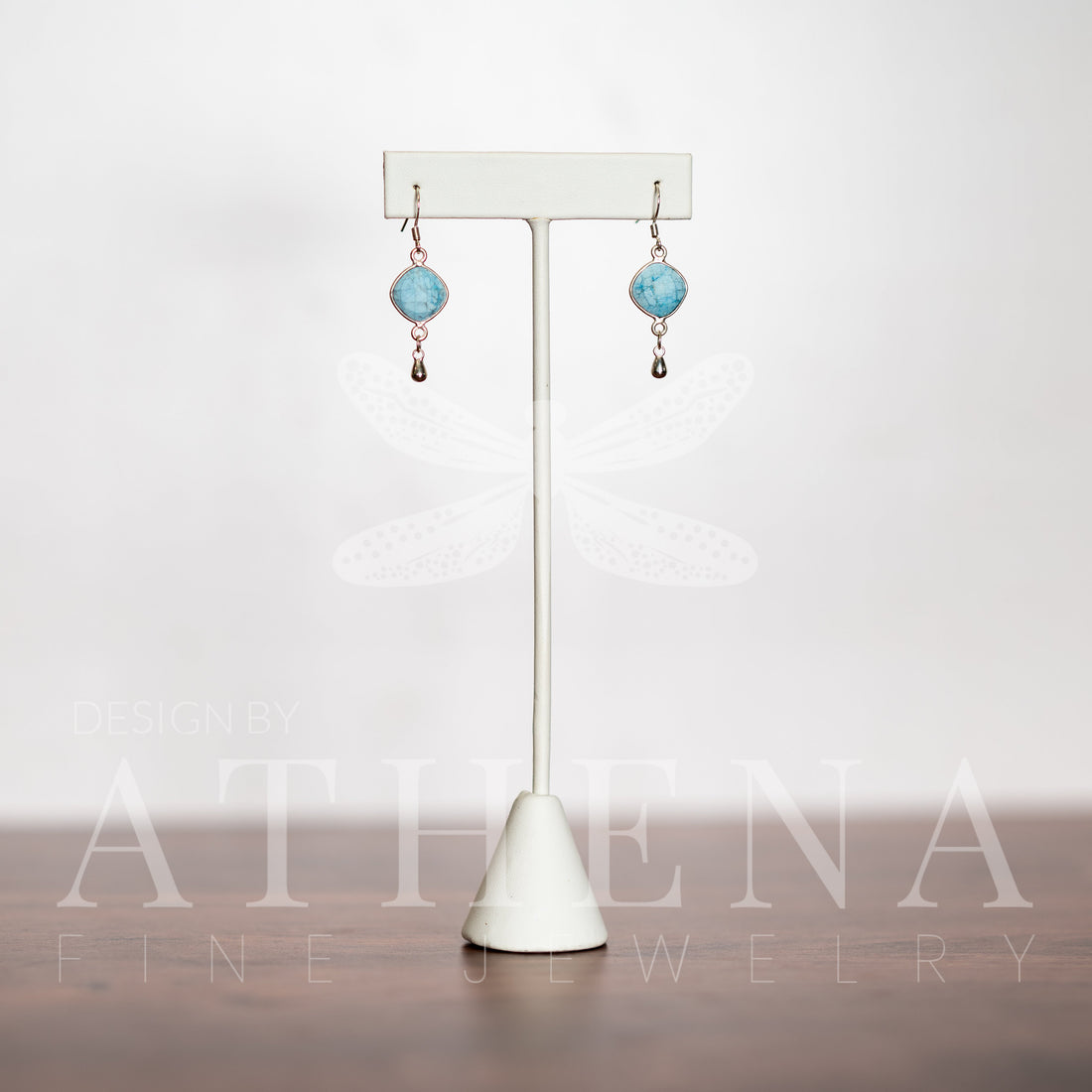 Raw Turquoise Earrings in Sterling Silver – Bold Elegance for the Modern Woman