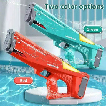 Electric Water Gun Shark Toy: High Pressure Outdoor Beach Fun!
