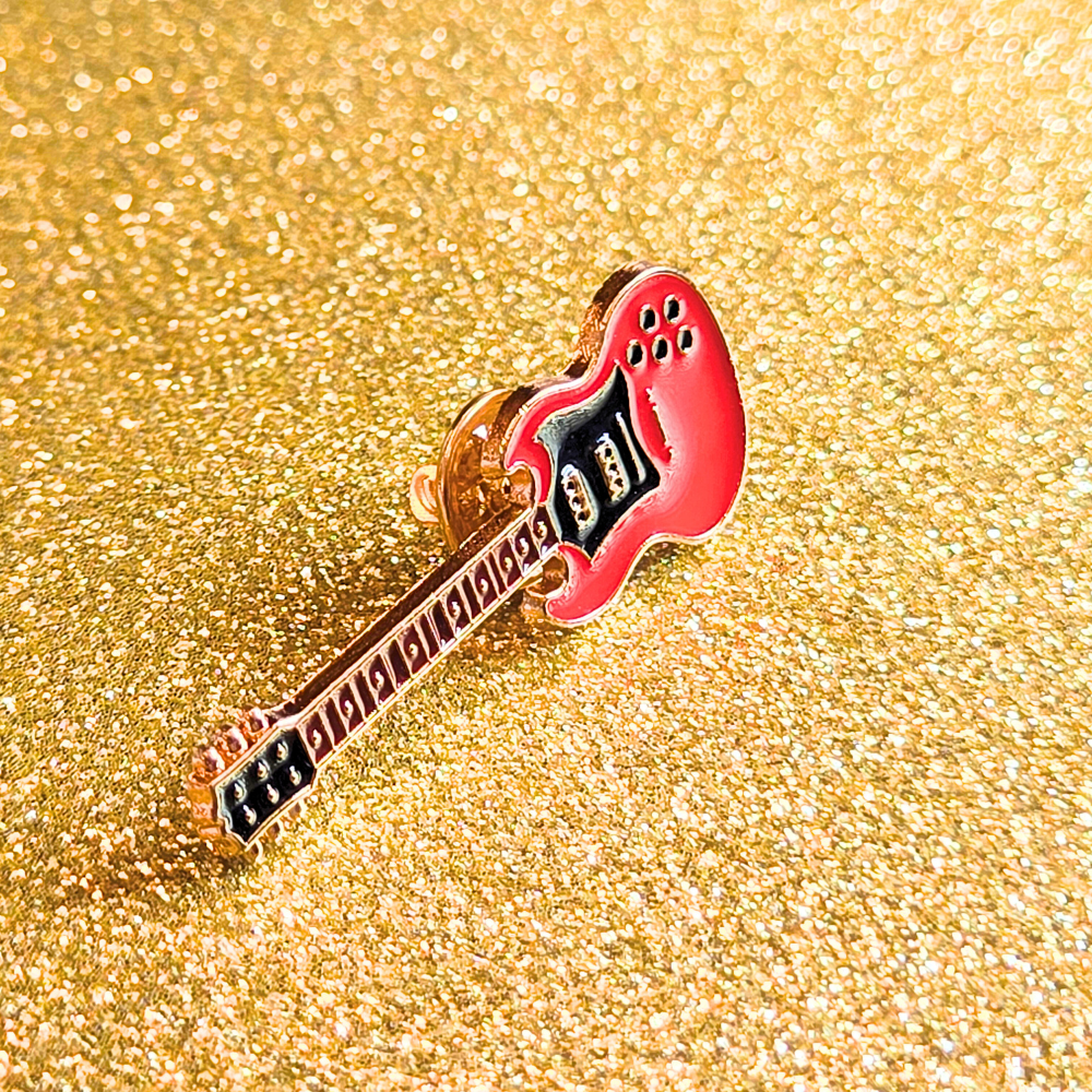 Electric Guitar (Red) | Collectible Pin - Velora