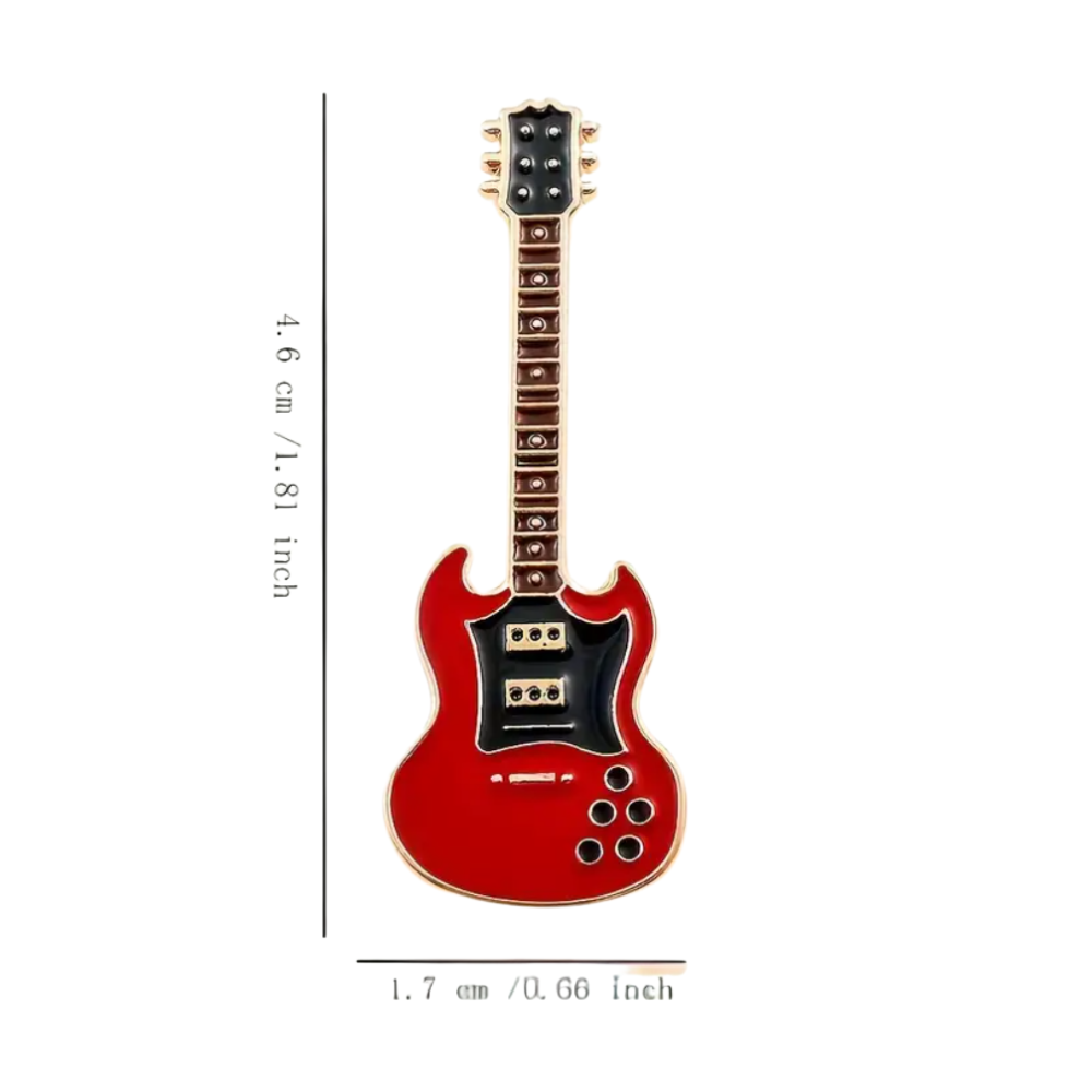 Electric Guitar (Red) | Collectible Pin - Velora