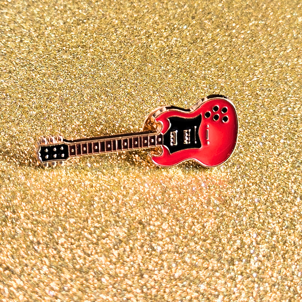 Electric Guitar (Red) | Collectible Pin - Velora