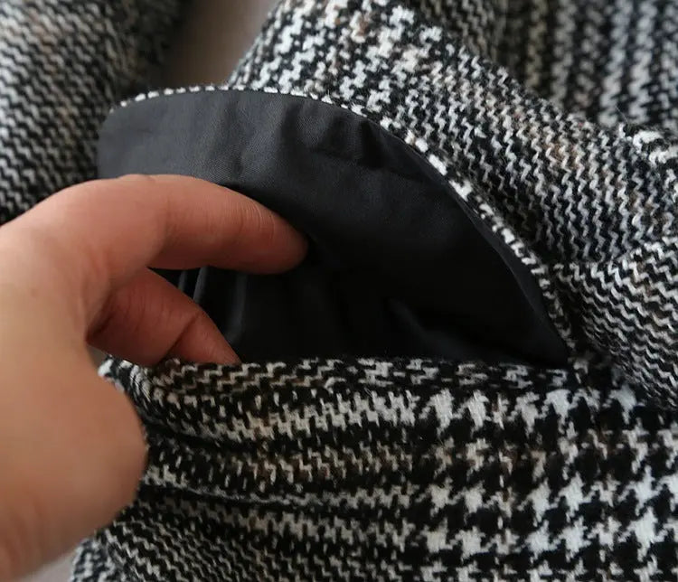 Elegant Luxury Business Office Corporate Tweed Plaid Skirt suit Outfit set 2pcs EX-STOCK Canada