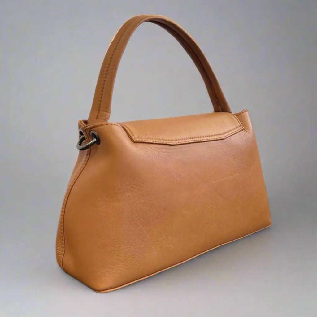 Elegant Sheep Leather Flap Handle Bag - Velora Luxury Fashion