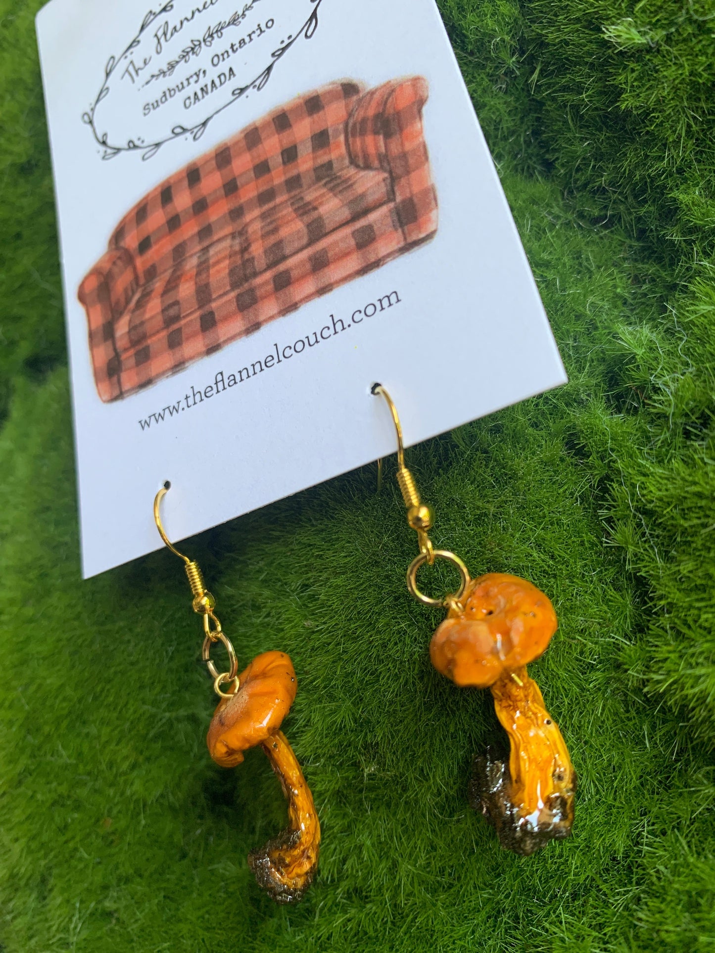 Wild Ontario Mushrooms Earrings www.Shopthatapp.com