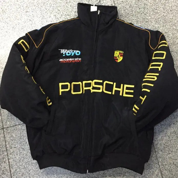 F1 Racing Jacket - Vintage Style Embroidered Outerwear - Velora Luxury Fashion