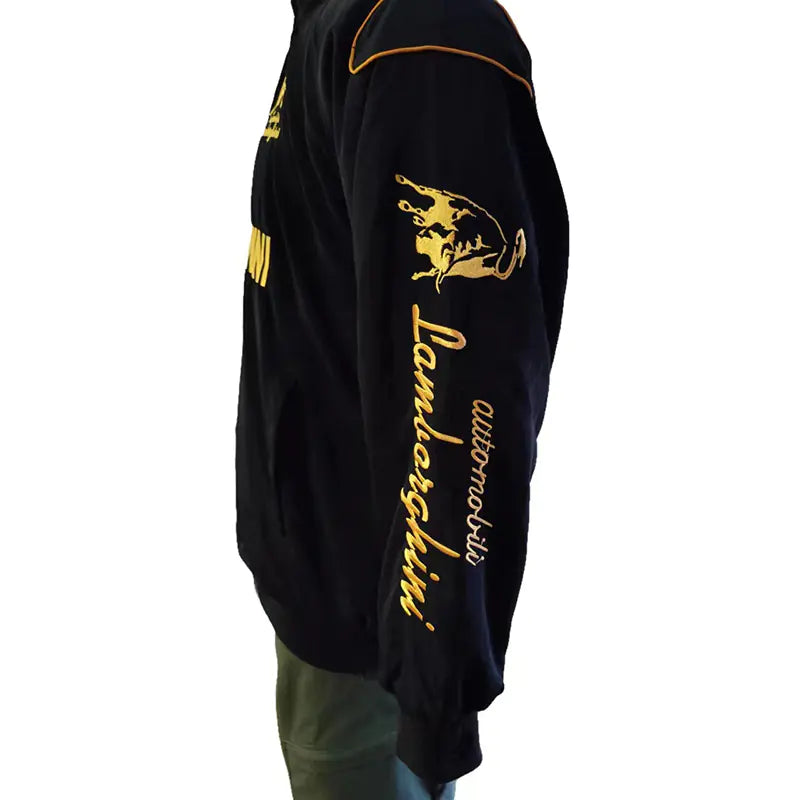 F1 Racing Motorcycle Jacket with Vintage Embroidery - Velora Luxury Fashion