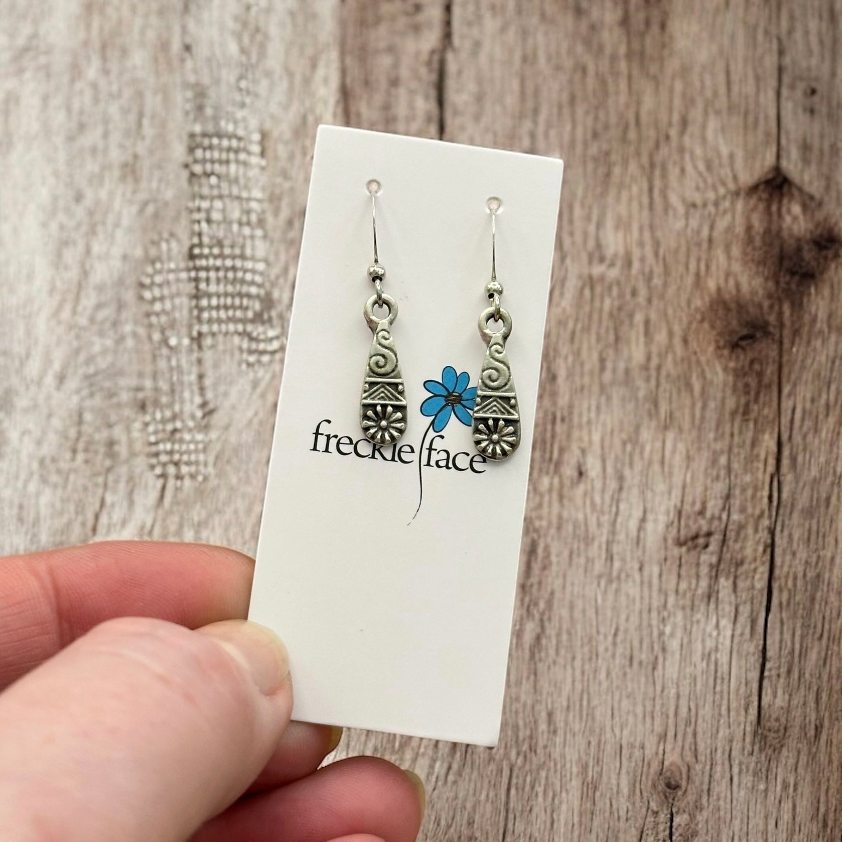 Detailed Drop Earrings - Velora